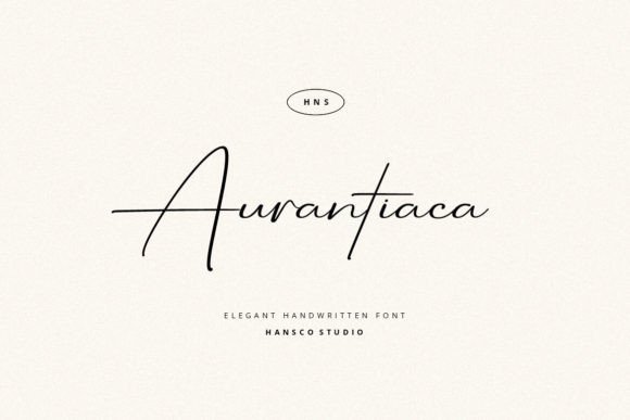 Aurantiaca Signature: A Fresh Handwriting Font