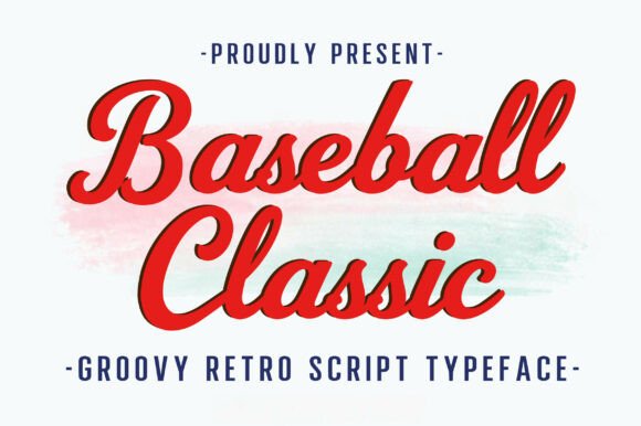 Baseball Classic: A Vintage Script Font for Modern Projects