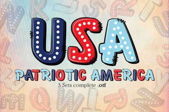 Celebrate with Color: Unpacking the Patriotic America Font