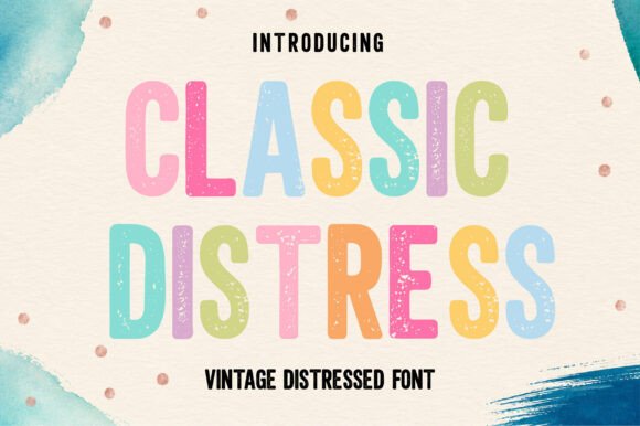 Classic Distress: A Vintage Font with Modern Edge