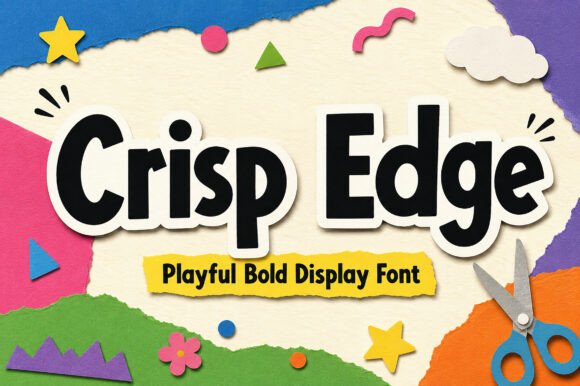 Crisp Edge: The Playful Bold Font for Creative Projects