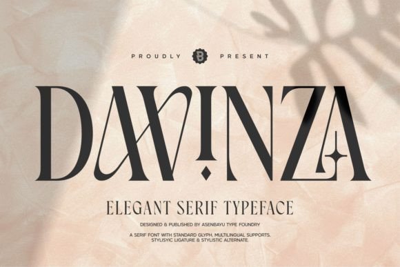 Davinza: The Serif Font for Modern Minimalist Branding