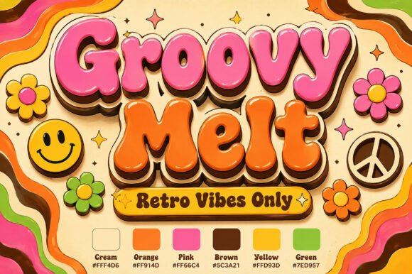 Groovy Melt: Capturing 70s Psychedelic Spirit