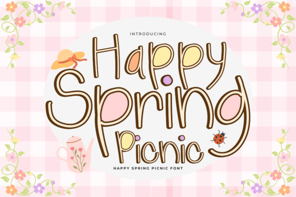 Happy Spring Picnic: A Font for Joyful, Seasonal Designs