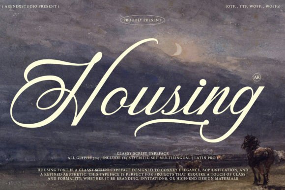 Housing: The Elegant Script Font for Refined Design