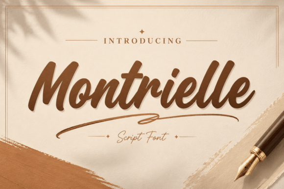 Montrielle: A Signature Script Font for Elegant Branding
