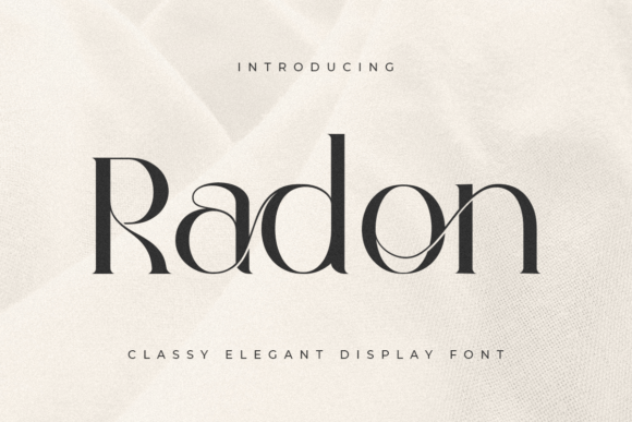 Radon: A Serif Font That Commands Attention