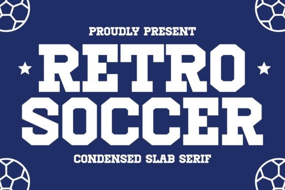 Retro Soccer: Bold Slab Serif for Modern Vintage Vibe