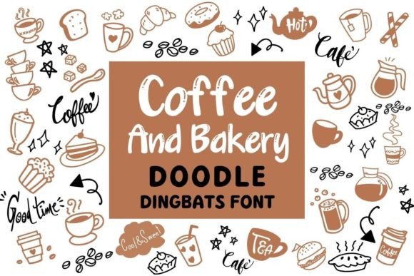 Warm Up Your Designs: The Coffee and Bakery Doodle Font